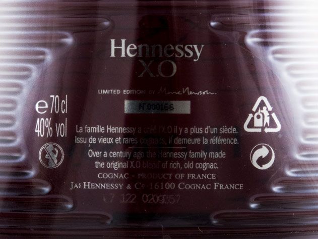 Cognac Hennessy XO Marc Newson Limited Edition