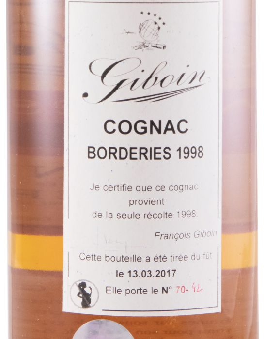 1998 Cognac Giboin Millésime Cru des Borderies