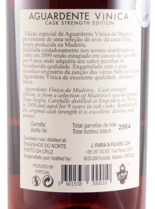 Aguardente Vínica da Madeira XO