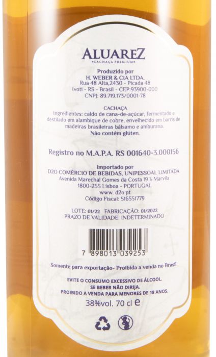 Cachaça Aluarez Premium