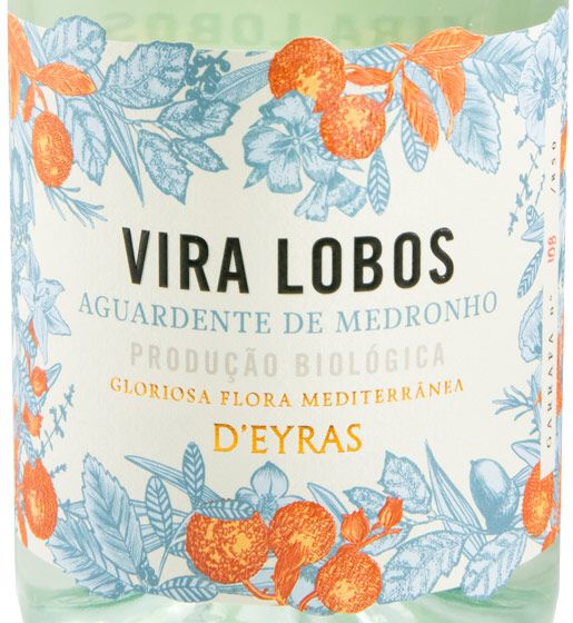 Aguardente de Medronho Vira Lobos biológico 50cl