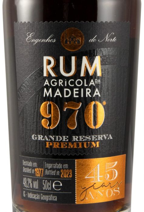 1977 Rum Agrícola da Madeira 970 Grande Reserva Premium 45 anos 50cl