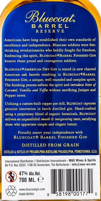 Gin Bluecoat Barrel Reserve
