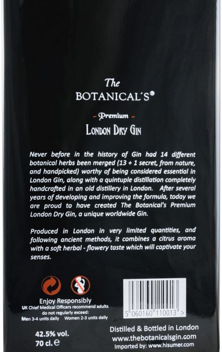 Gin The Botanical's Premium c/Copo