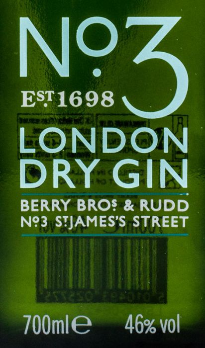 Gin N.º 3 London Dry w/Glass