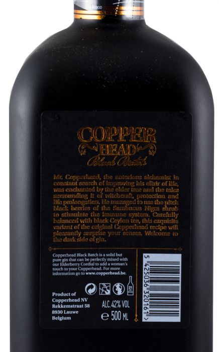 Gin Copperhead Black Batch 50cl