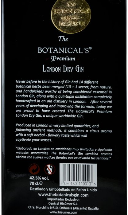 Gin The Botanical's Premium London Dry