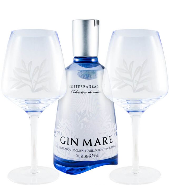 Gin Mare w/2 Glasses