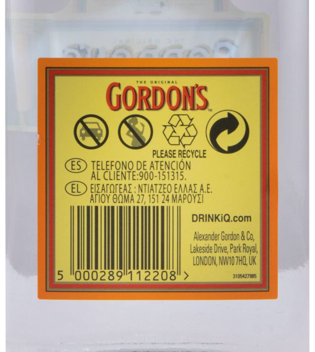 Flask Gin Gordon's 20cl