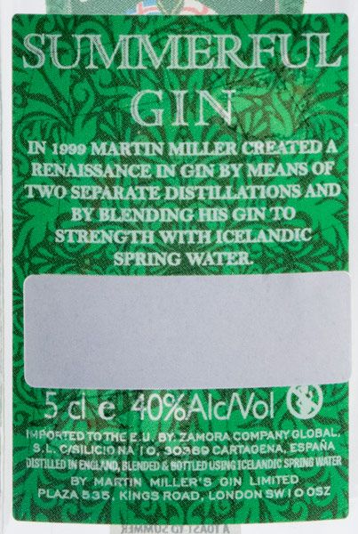 Gin Martin Miller's w/Miniature Summerful
