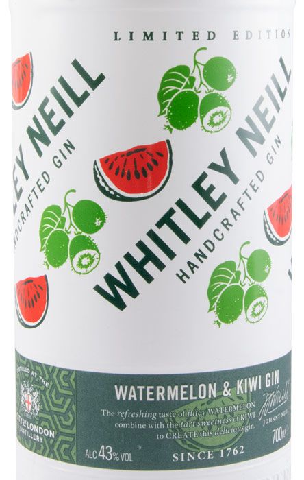 Gin Whitley Neill Watermelon & Kiwi Edição Limitada