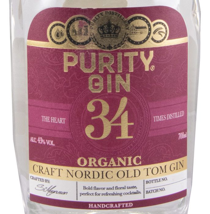 Gin Purity 34 Craft Old Tom organic