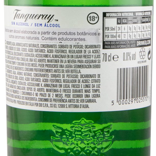 Gin Tanqueray 0.0% s/Álcool