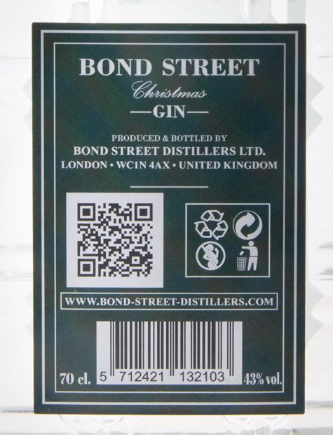 Gin Bond Street Edição Natal