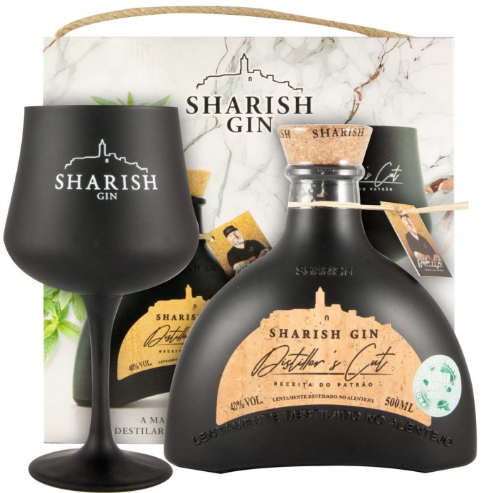 Gin Sharish Distiller's Cut w/Glass 50cl