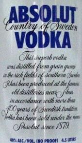 Vodka Absolut 4,5L