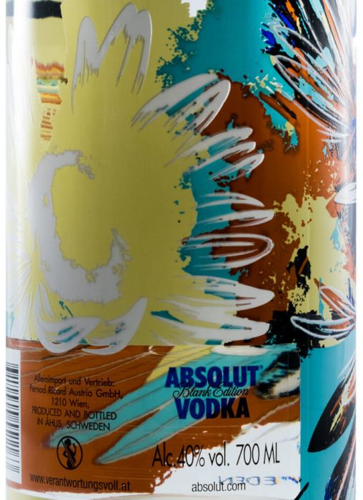 Vodka Absolut Blank Edition Dave Kinsey