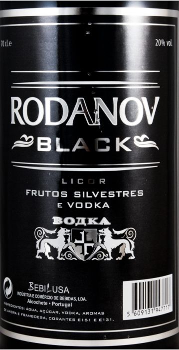 Vodka Rodanov Black