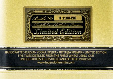 Vodka Legend of Kremlin Gold