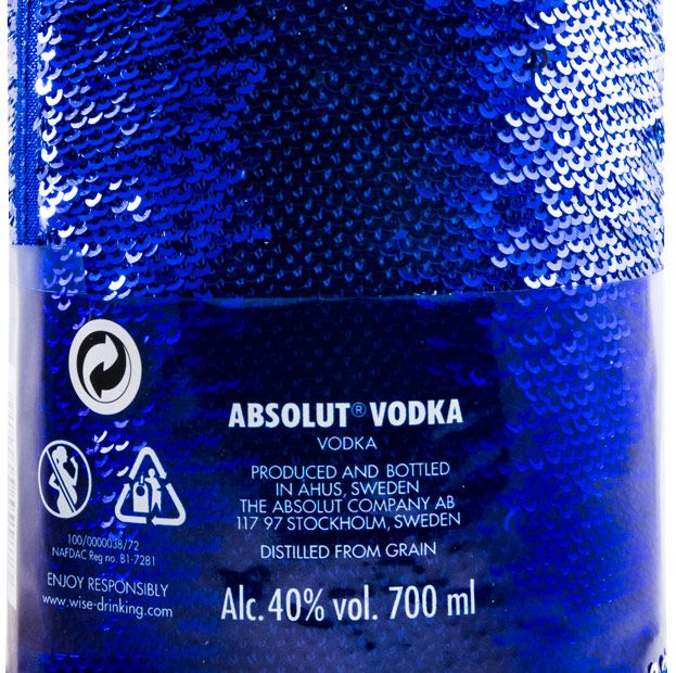 Vodka Absolut Uncover Sequin Limited Edition