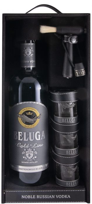 Vodka Beluga Gold Line c/Copos