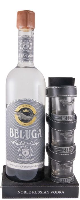 Vodka Beluga Gold Line c/Copos