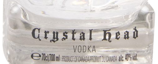 Vodka Crystal Head c/Tampa de Vidro