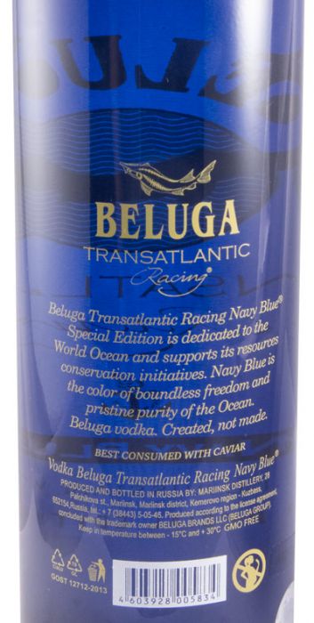 Vodka Beluga Transatlantic Racing Navy Blue Special Edition