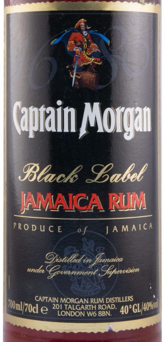 Rum Captain Morgan Black (garrafa antiga)