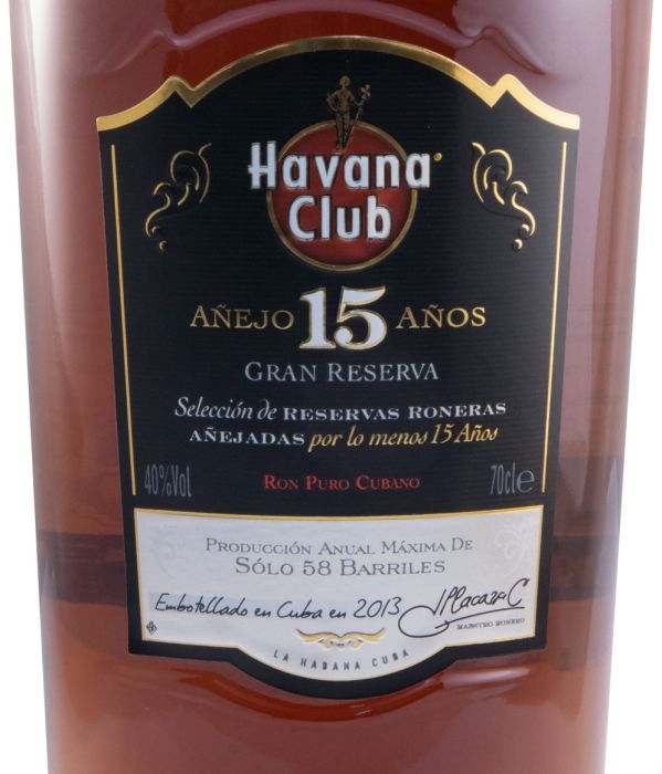 Rum Havana Club Añejo Gran Reserva 15 anos