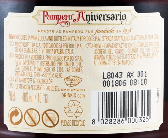 Rum Pampero Aniversario