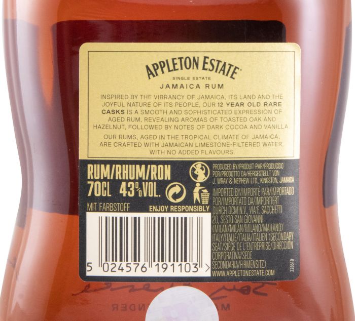 Rum Appleton Estate Rare Casks 12 anos