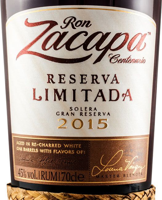2015 Rum Zacapa Centenario Reserva Limitada