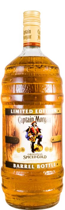 Rum Captain Morgan Spiced Gold Barrel Bottle 1,5L