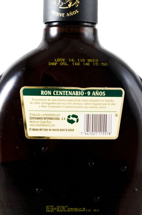Rum Centenario Conmemorativo 9 years
