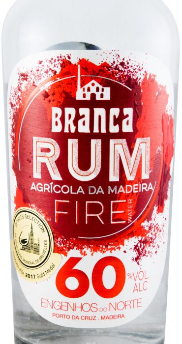 Rum Agrícola da Madeira Branca Fire 60%