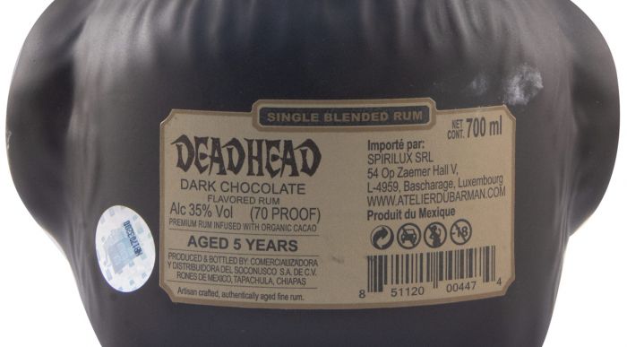 Rum Deadhead Dark Chocolate
