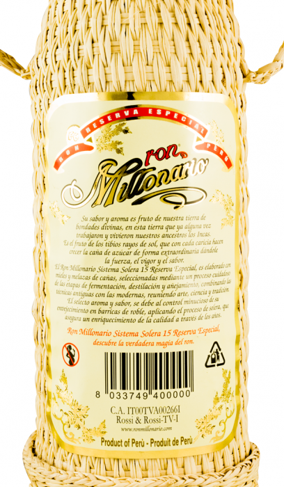 Rum Millonario 15 Solera Reserva Especial