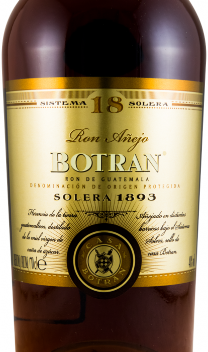 Rum Botran Sistema Solera 18 years