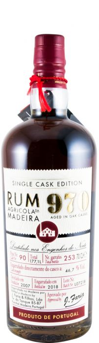 2007 Rum Agrícola da Madeira 970 Single Cask Edition