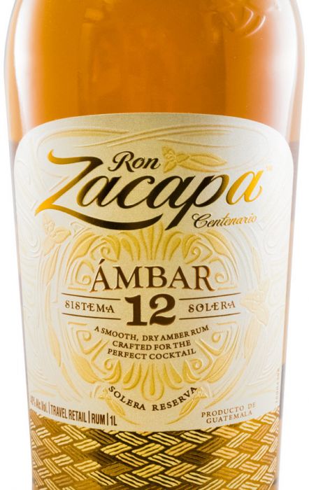 Rum Zacapa Ambar Sistema Solera Reserva 12 years 1L