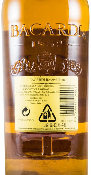 Rum Bacardi Reserva Añejo Especial