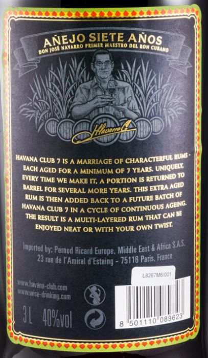 Rum Havana Club Añejo 7 years 3L