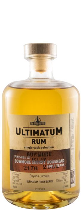 Rum Ultimatum 3 years Single C. Guyana Jamaica Bowmore Sherry Hogshead