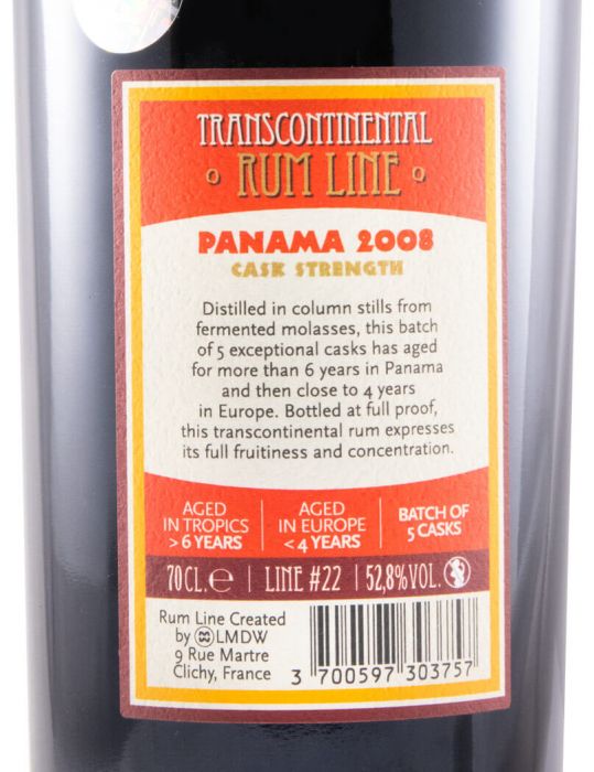 2008 Rum Transcontinental Panamá Rum Line
