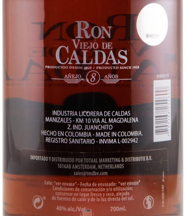Rum Viejo de Caldas 8 years
