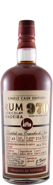 2006 Rum Agrícola da Madeira 970 Single Cask Edition Pipa 43
