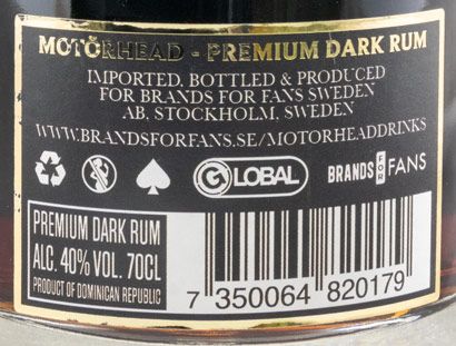 Rum Motörhead Premium Dark