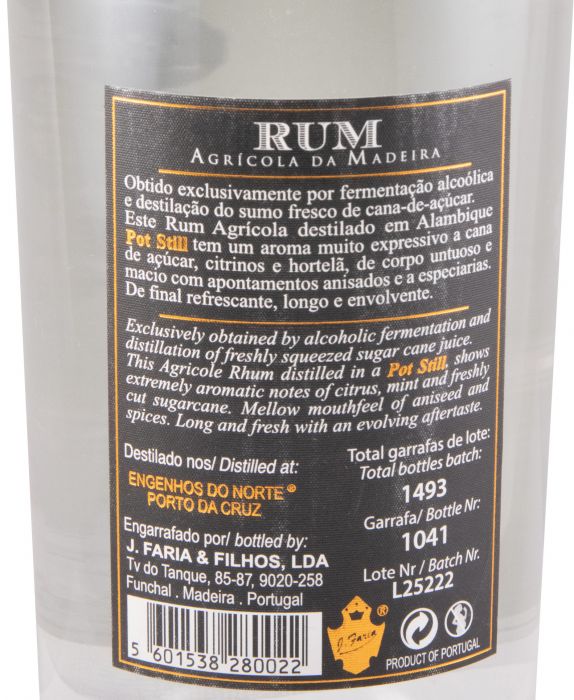 Rum Agrícola da Madeira Pot Still Edição Limitada