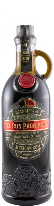 Rum El Ron Prohibido Reserva Mexican 15 anos